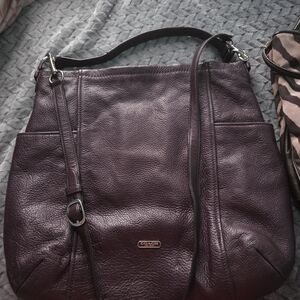 Coach Park Plum Purple Leather Hobo Bag
